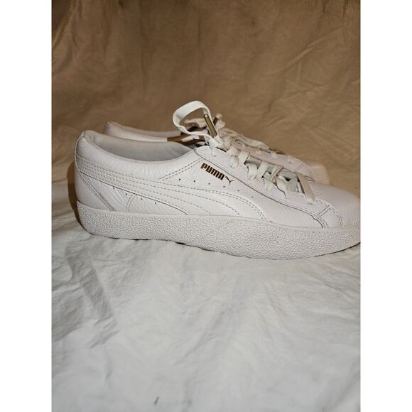Puma Women's Sneakers Leather white size 10 - Picture 5 of 8